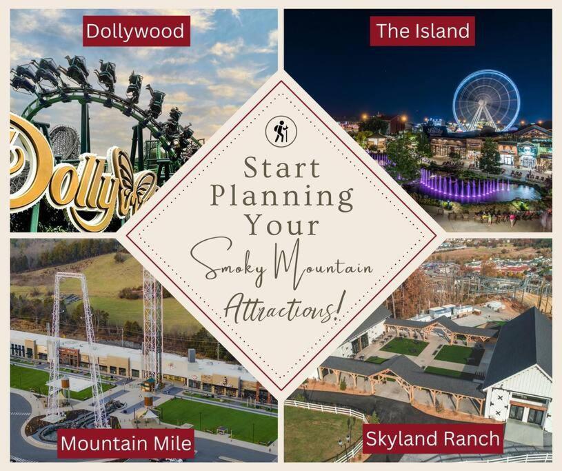 Enchanted Forest Cabin And Teepee! Lights & Laser Show! Private Hot Tub! Unique Stay! 세비어빌 외부 사진